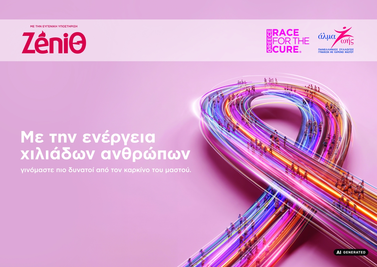 Η ZeniΘ μετέτρεψε την ενέργεια σε μήνυμα ελπίδας στο 18ο Greece Race for the Cure® 2026